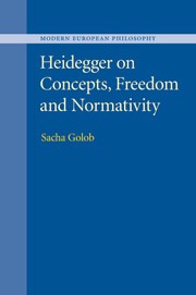 Heidegger on Concepts, Freedom and Normativity