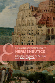 The Cambridge Companion to Hermeneutics Book Cover