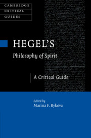 Hegel's <I>Philosophy of Spirit</I>