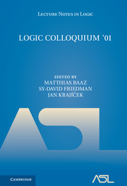 Logic Colloquium '01