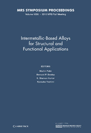 Intermetallic-Based Alloys for Structural and Functional Applications