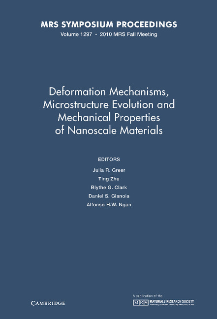 Deformation Mechanisms, Microstructure Evolution and Mechanical Properties of Nanoscale Materials