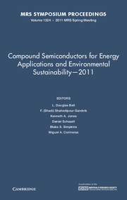 Compound Semiconductors for Energy Applications and Environmental Sustainability — 2011