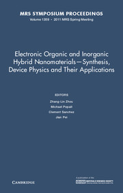 Electronic Organic and Inorganic Hybrid Nanomaterials — Synthesis, Device Physics and their Applications