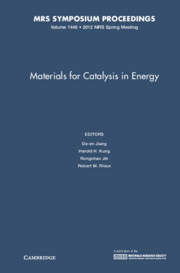 Materials for Catalysis in Energy