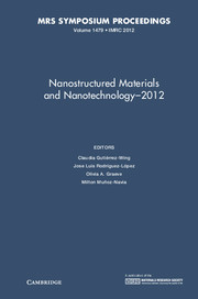 Nanostructured Materials and Nanotechnology–2012