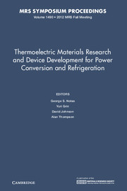 Thermoelectric Materials Research and Device Development for Power Conversion and Refrigeration