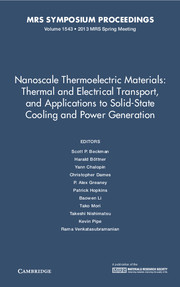 Nanoscale Thermoelectric Materials: Thermal and Electrical Transport, and Applications to Solid-State Cooling and Power Generation