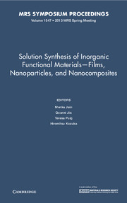 Solution Synthesis of Inorganic Functional Materials - Films, Nanoparticles, and Nanocomposites