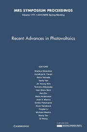 Recent Advances in Photovoltaics