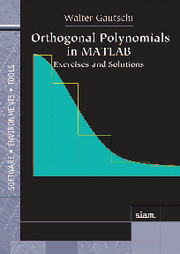 Orthogonal Polynomials in MATLAB