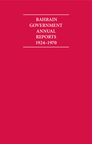 Bahrain Government Annual Reports 1924–1970