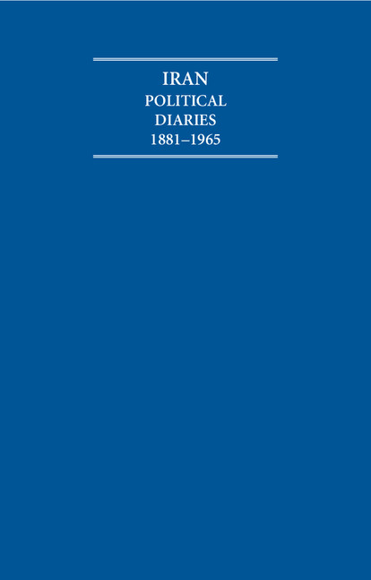 Iran Political Diaries 1881–1965