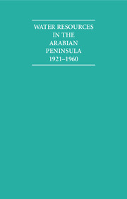Water Resources in the Arabian Peninsula 1921–1960