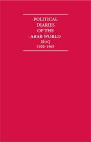 Political Diaries of the Arab World: Iraq 1920–1965