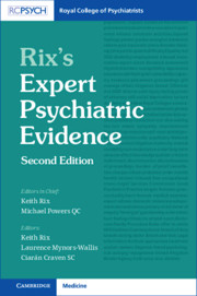 Rix's Expert Psychiatric Evidence